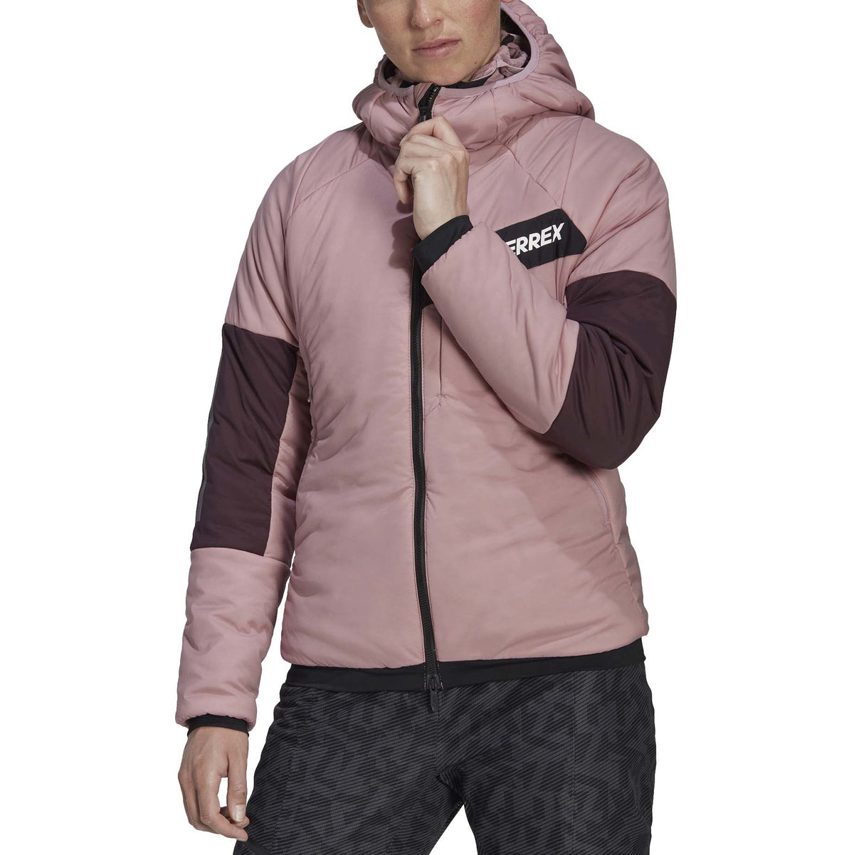 Adidas Techrock Stretch Primaloft Hooded Jacket - Women's Magic Mauve