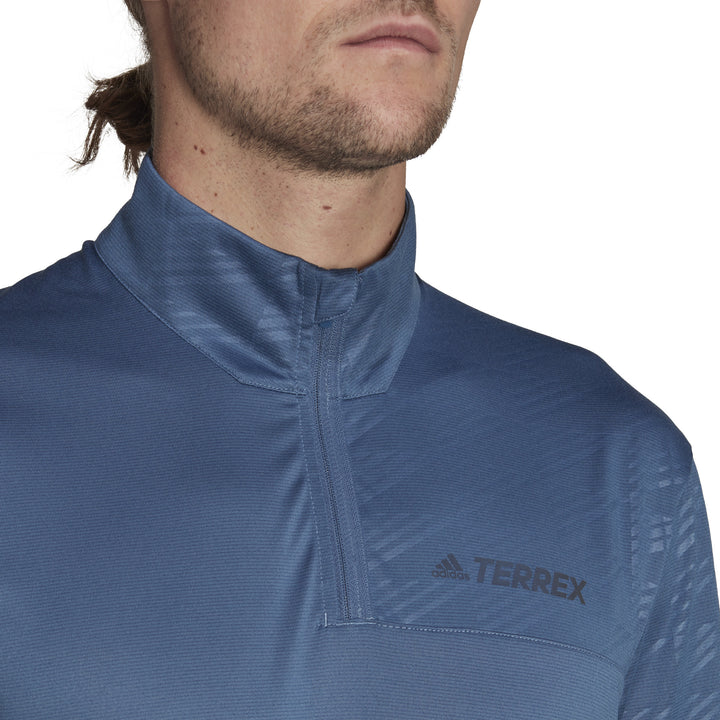Adidas Terrex Multi Half Zip Long-Sleeve - Men's Wonder Steel