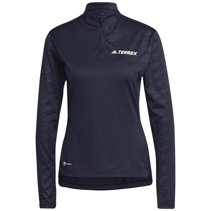 Adidas Terrex Multi Half Zip Long-Sleeve Top - Women's Legend Ink