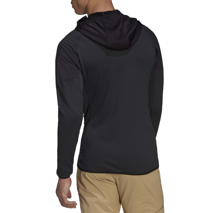 Adidas Techrock Fleece Wind Hooded Jacket - Men's Black