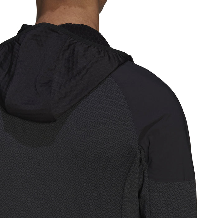 Adidas Techrock Fleece Wind Hooded Jacket - Men's Black