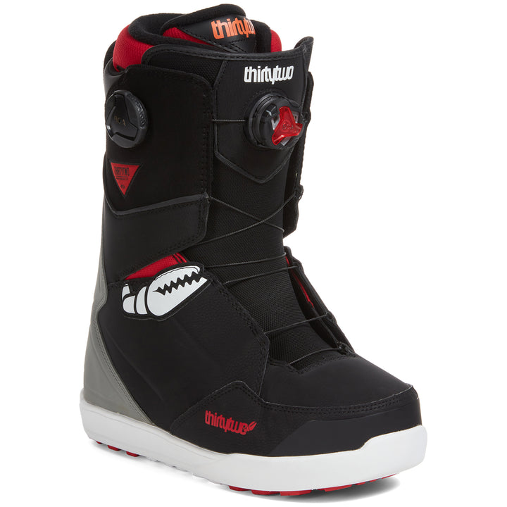 thirtytwo Lashed Double Boa Crab Grab Snowboard Boots 2022 Black/Grey/Red