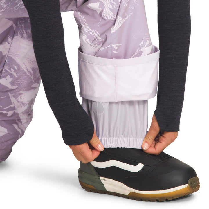 The North Face Freedom Bibs - Women's Lavender Fog Tonal Mountainscape Print