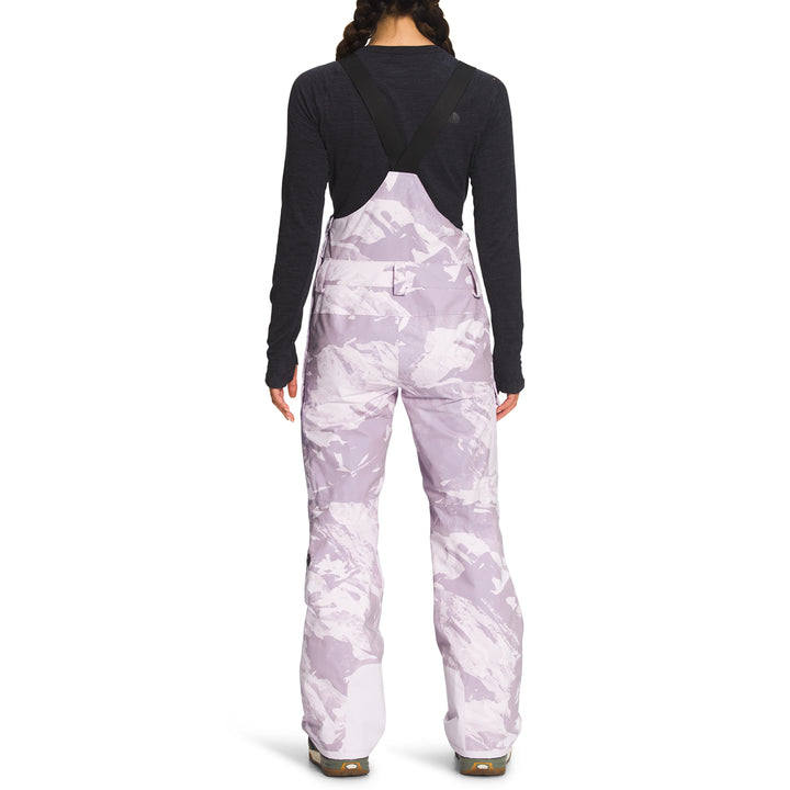 The North Face Freedom Bibs - Women's Lavender Fog Tonal Mountainscape Print