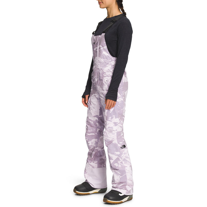 The North Face Freedom Bibs - Women's Lavender Fog Tonal Mountainscape Print