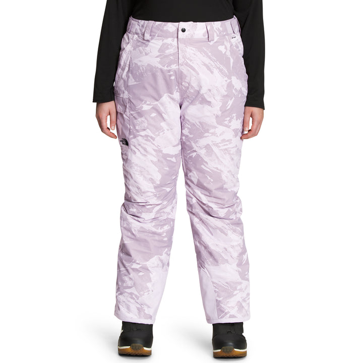 The North Face Freedom Insulated Plus Tall Pants - Women's Lavender Fogg Tonal Mountainscape Print