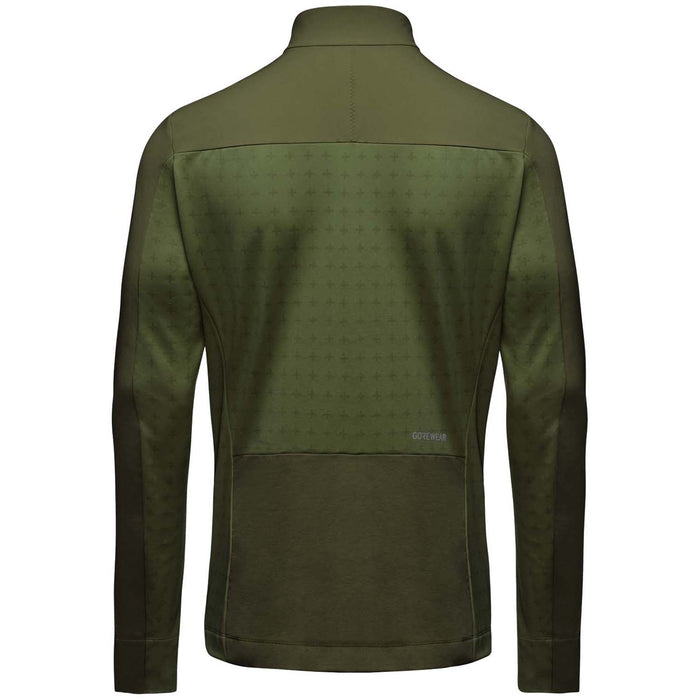 GORE Wear TrailKPR Hybrid 1/2-Zip Jersey Utility Green