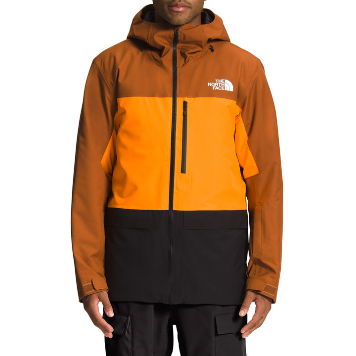 The North Face Sickline Jacket - Men's Leather Brown/Cone Orange/TNF Black