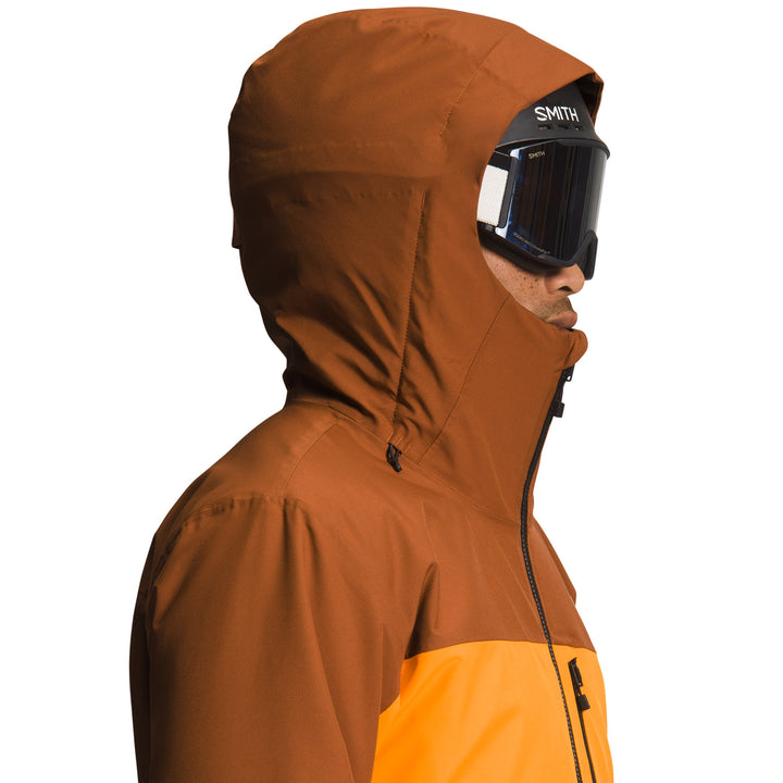 The North Face Sickline Jacket - Men's Leather Brown/Cone Orange/TNF Black