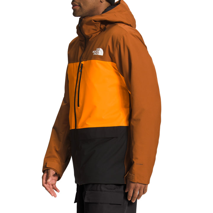 The North Face Sickline Jacket - Men's Leather Brown/Cone Orange/TNF Black