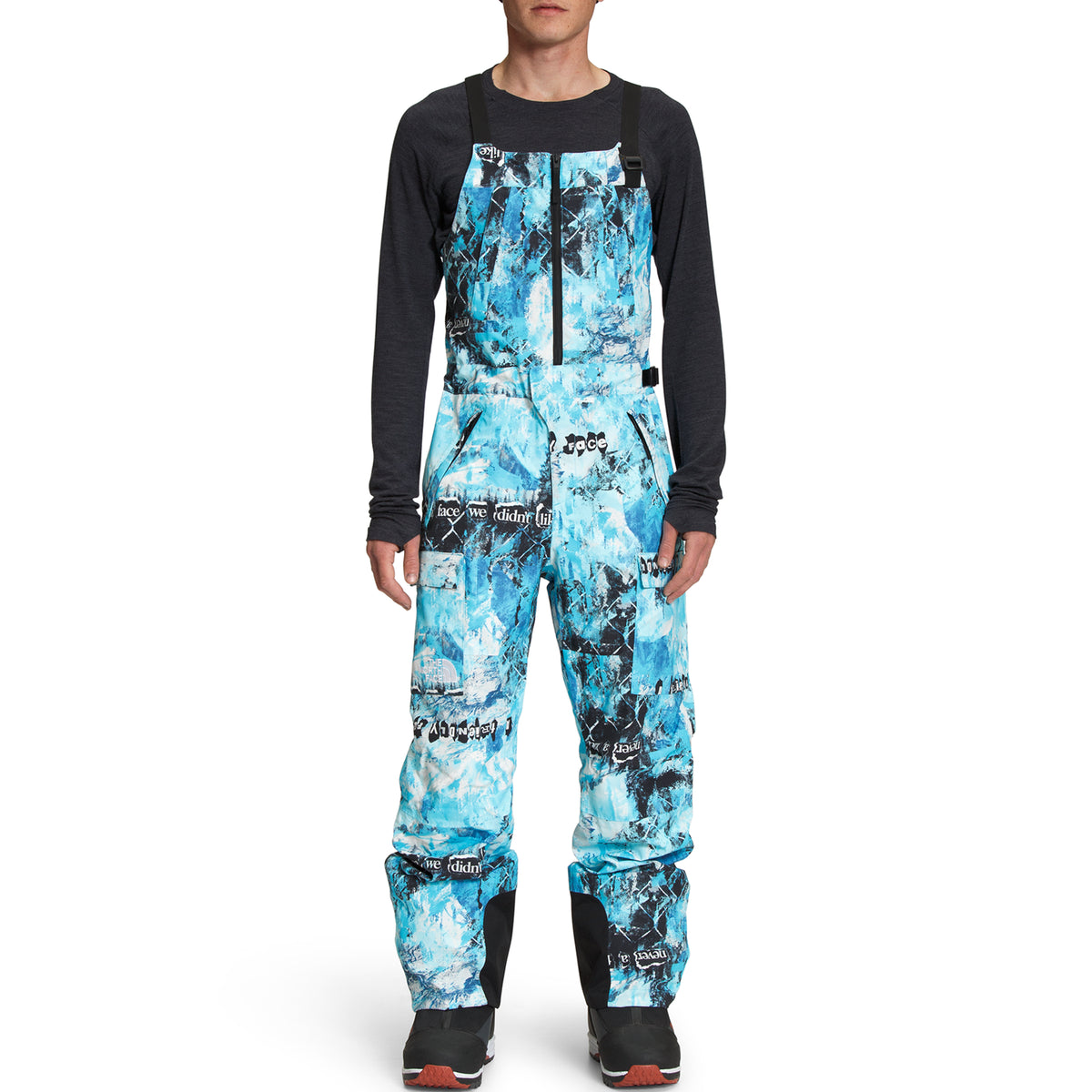 The North Face Printed Dragline Bibs - Men's Norse Blue Cole Navin Never A Face Print