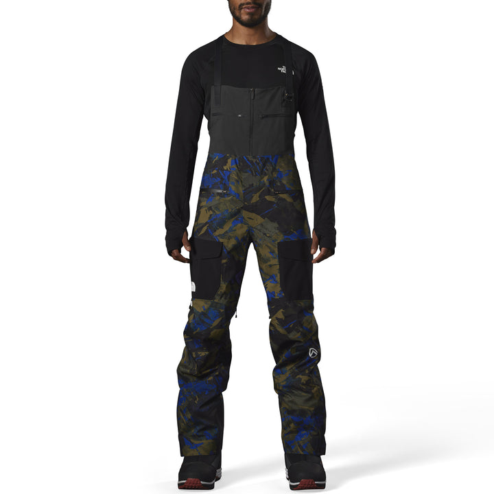 The North Face Summit Verbier FUTURELIGHT™ Bib Pants - Men's Military Olive Summit Mountainscape Print/TNF Black