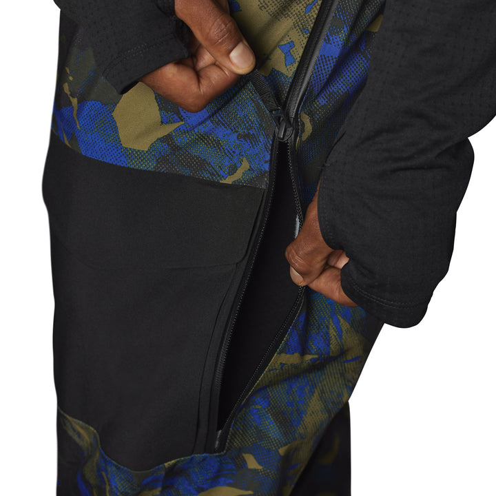 The North Face Summit Verbier FUTURELIGHT™ Bib Pants - Men's Military Olive Summit Mountainscape Print/TNF Black