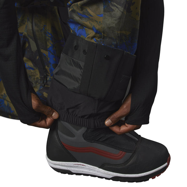 The North Face Summit Verbier FUTURELIGHT™ Bib Pants - Men's Military Olive Summit Mountainscape Print/TNF Black