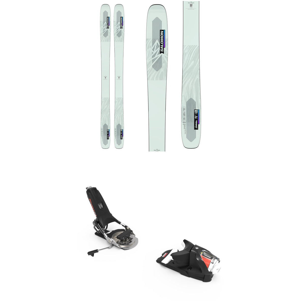 Salomon QST Lumen 98 Skis - Women's + Look Pivot 14 GW Ski Bindings 2023