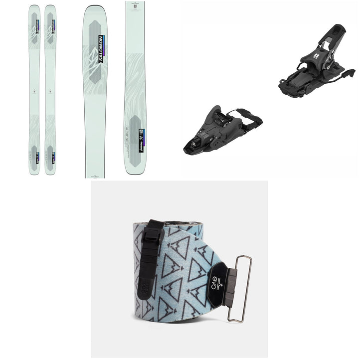 Salomon QST Lumen 98 Skis - Women's + Armada Shift MNC 10 Alpine Touring Ski Bindings + evo x Pomoca Pro Glide Climbing Skins 2023