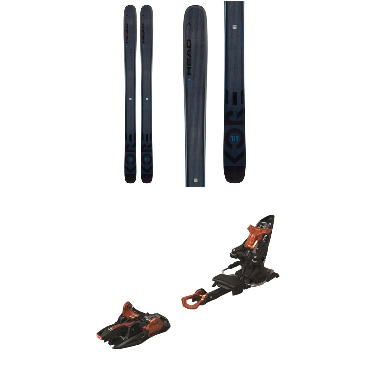Head Kore 111 Skis 2022 + Marker Kingpin 13 Alpine Touring Ski Bindings 2020