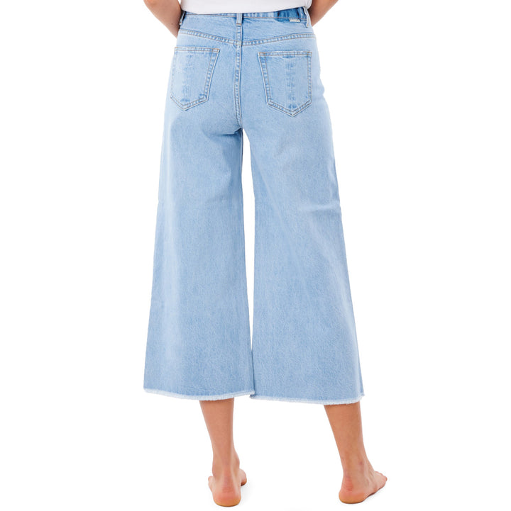 Rip Curl Sparrows Crop Wide Leg Pants - Women's Light Blue