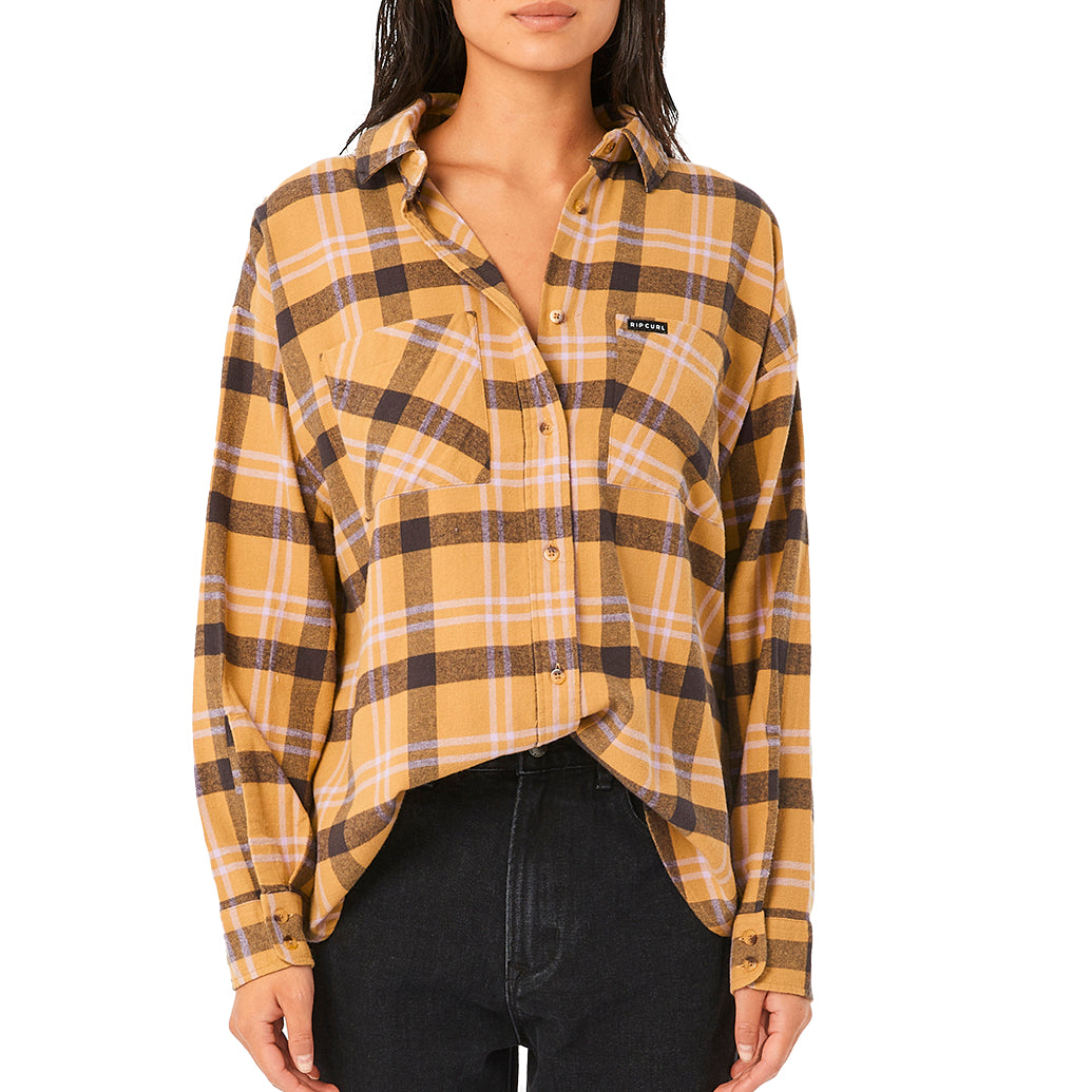 Rip Curl Sunday Flannel - Women's Light Olive