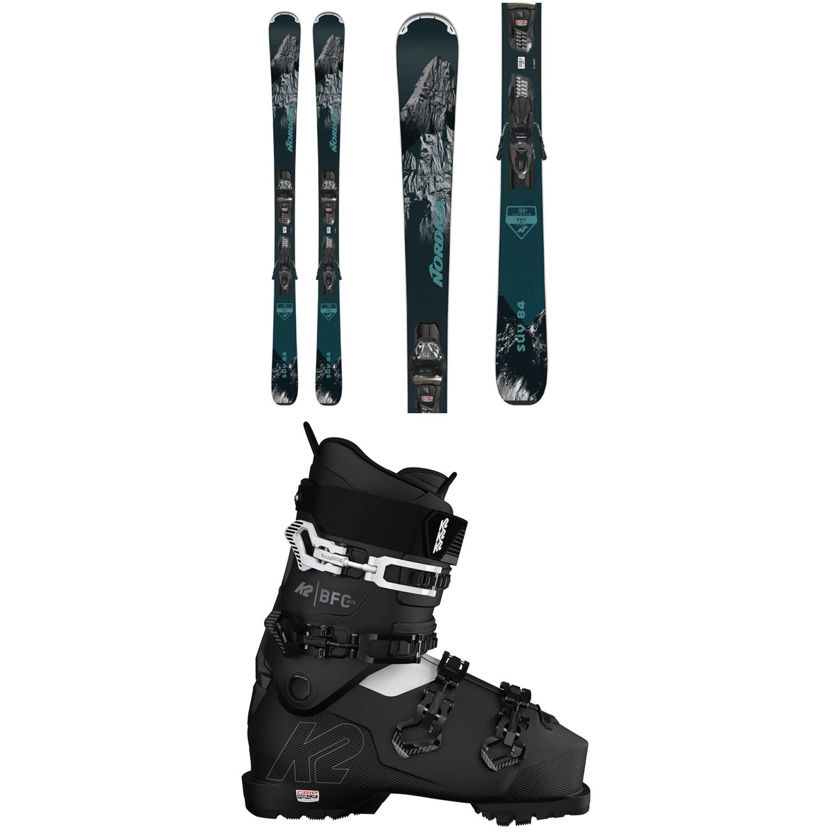 Nordica SUV 84 + TP2 Compact FDT Ski Bindings + K2 BFC W 75 Ski Boots - Women's 2023