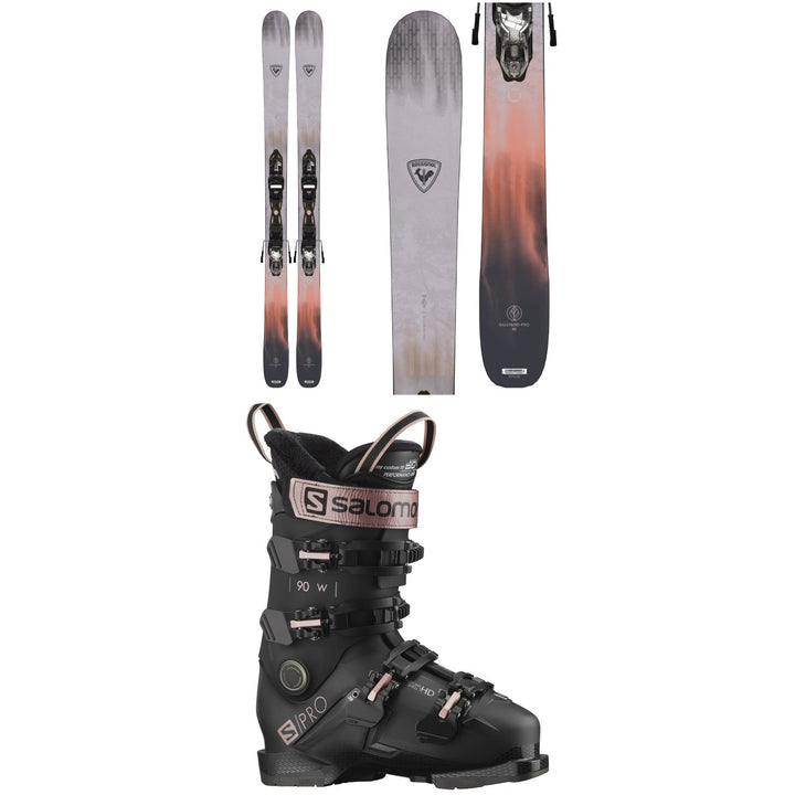 Rossignol Rallybird 90 Pro Skis + Xpress 10W GW Bindings + Salomon S/Pro 90 W GW Ski Boots - Women's