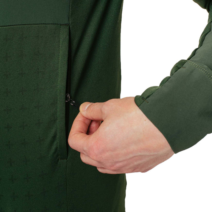 GORE Wear TrailKPR Hybrid 1/2-Zip Jersey Utility Green