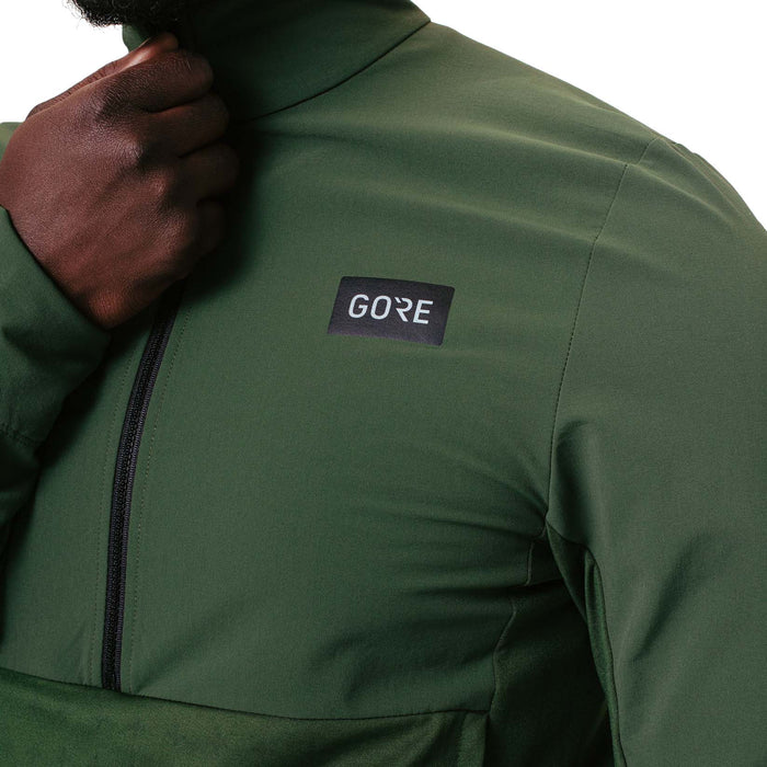 GORE Wear TrailKPR Hybrid 1/2-Zip Jersey Utility Green