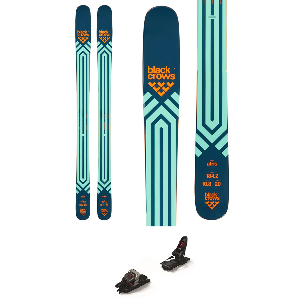 Black Crows Atris Skis + Marker Duke PT 12 Alpine Touring Ski Bindings 2022