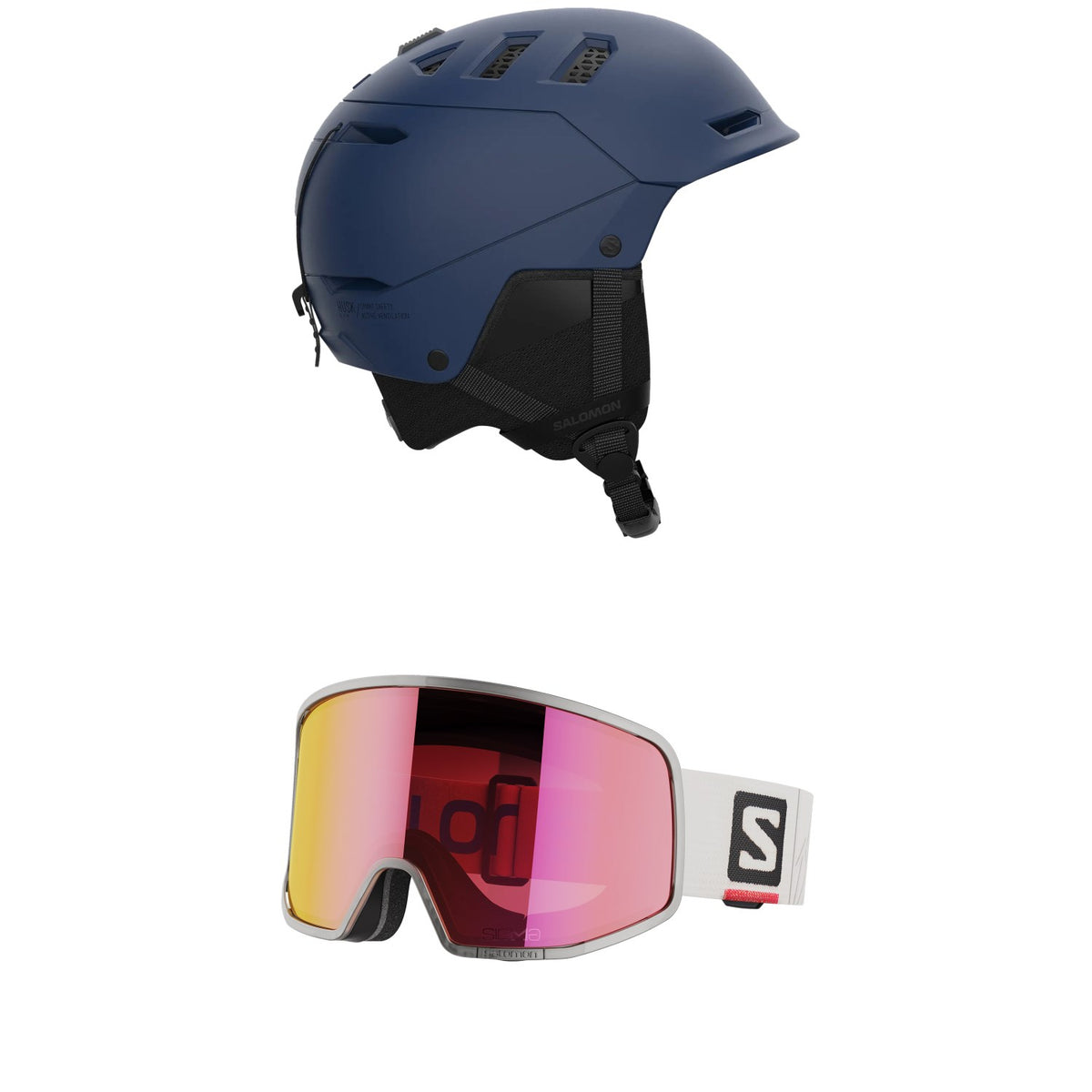 Salomon Husk Pro Helmet + Salomon Lo Fi Goggles