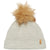 Tentree Wool Faux Fur Pom Beanie Light Grey Heather