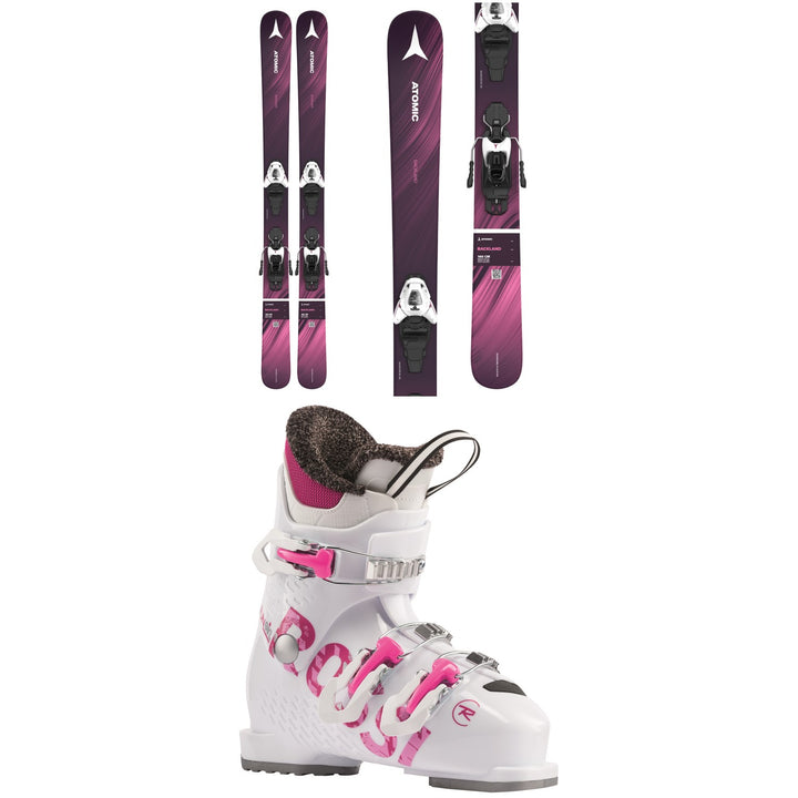 Atomic Backland Girl Skis + L 6 GW Bindings + Rossignol Fun Girl J3 Ski Boots - Kids' 2023