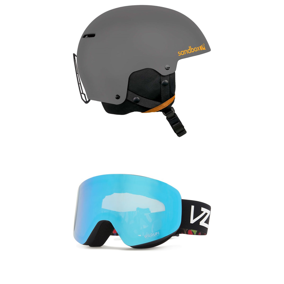 Sandbox Icon Snow Helmet + Von Zipper Encore Goggles