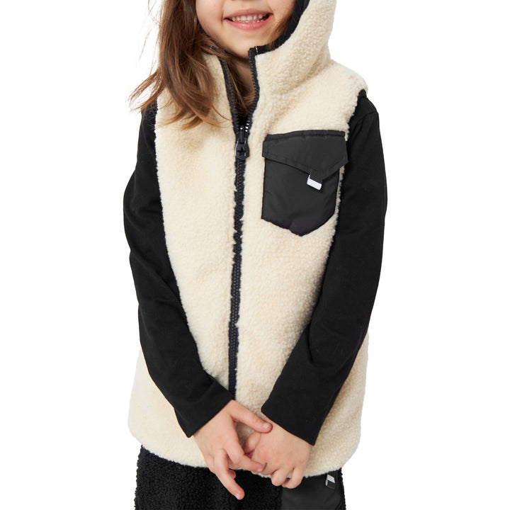 WeeDo funwear PANDO Panda Fleece Vest - Kids' Black/White