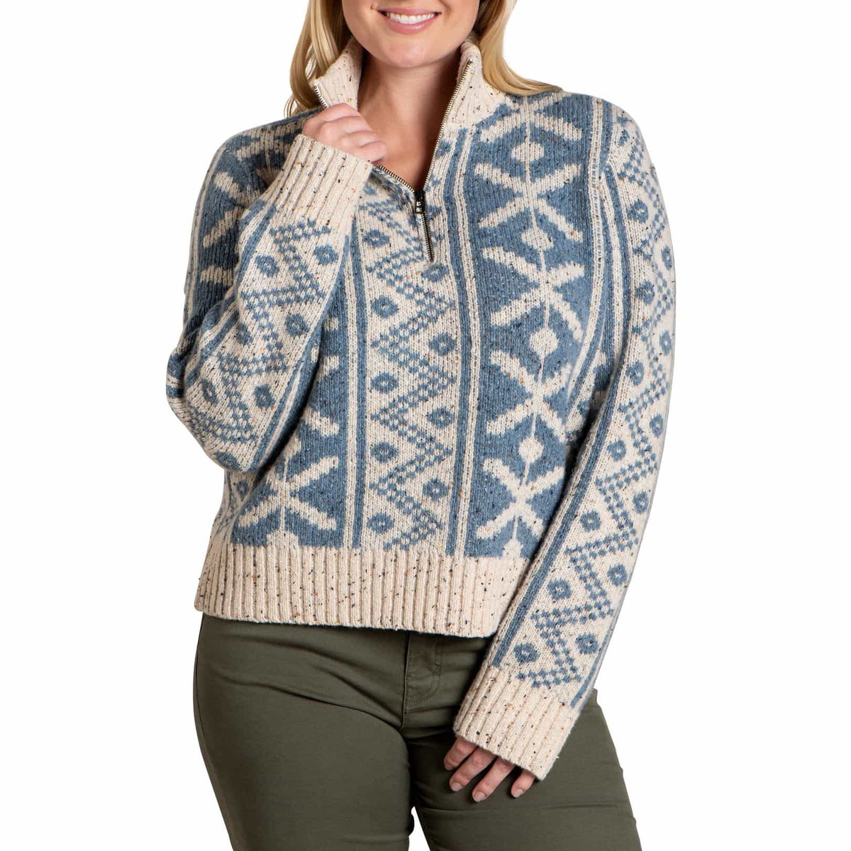 Toad & Co Wilde 1/4 Zip Sweater - Women's Glacier