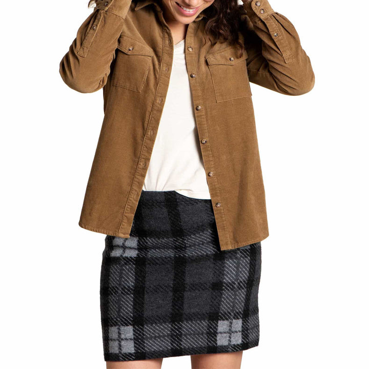 Toad & Co Scouter Cord Long-Sleeve Shirt - Women's Honey Brown