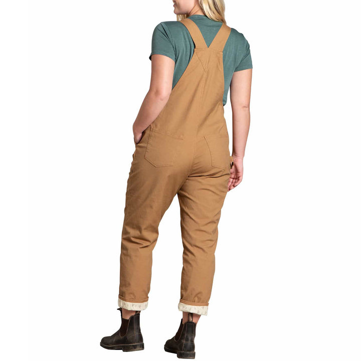 Toad & Co Bramble Flannel Lined Overalls - Women's Tabac