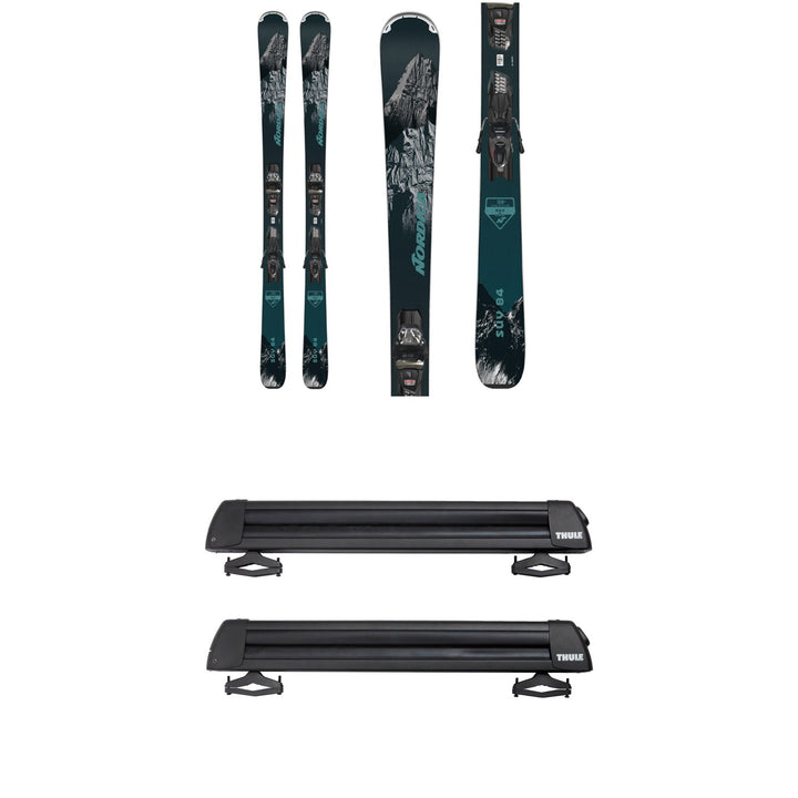 Nordica SUV 84 + TP2 Compact FDT Ski Bindings 2023 + Thule Classic Ski & Snowboard Rack with Locks
