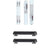Salomon QST Blank Skis 2023 + Thule Classic Ski & Snowboard Rack with Locks