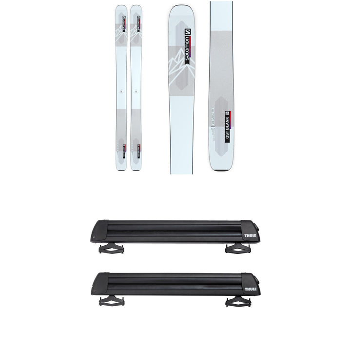 Salomon QST Blank Skis 2023 + Thule Classic Ski & Snowboard Rack with Locks