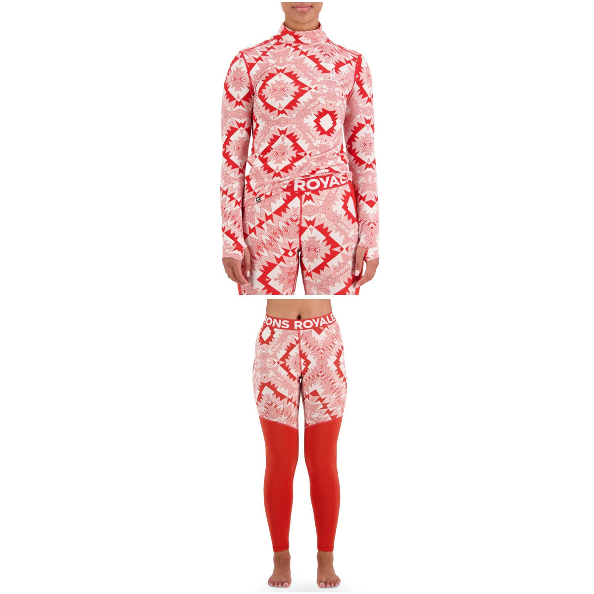 MONS ROYALE Cascade Mock Neck Top + Leggings - Women's 2023
