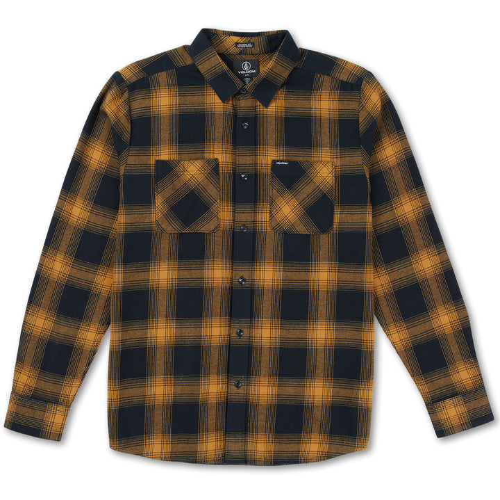 Volcom Caden Plaid Long-Sleeve Shirt - Men's Rinsed Black