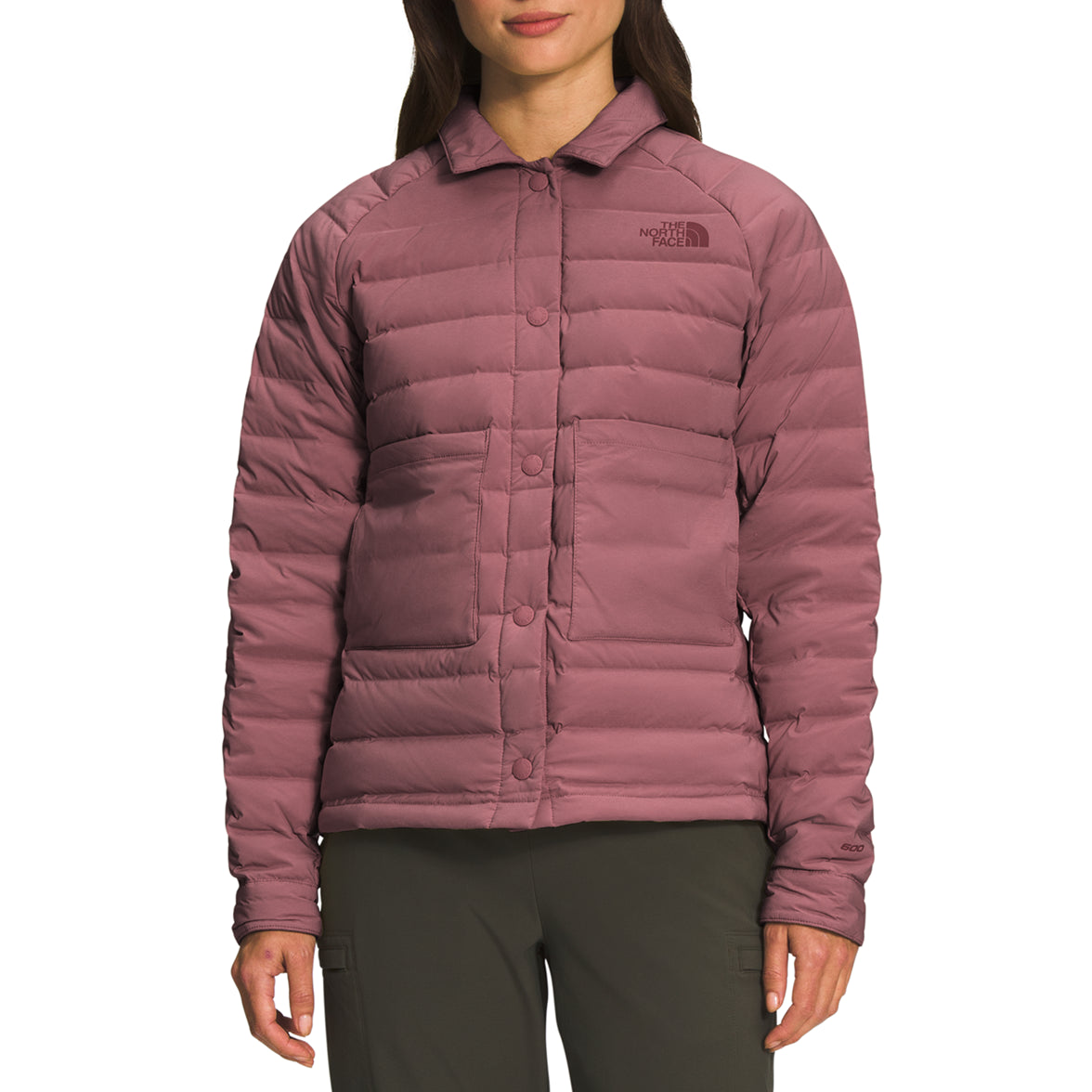 The North Face Belleview Stretch Down Shacket - Women's Wild Ginger