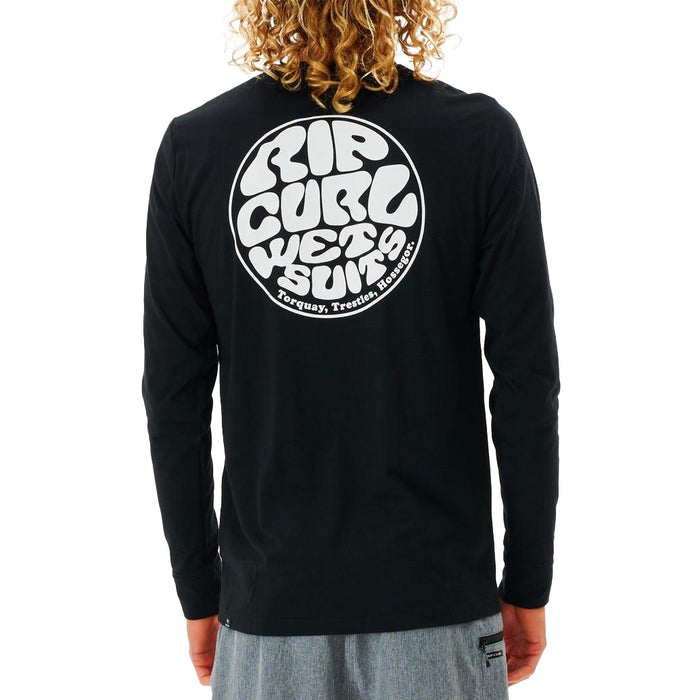 Rip Curl Icons Of Surf Long Sleeve Rashguard Black