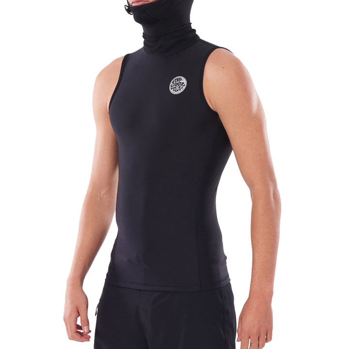 Rip Curl Flashbomb Polypro Hooded Wetsuit Vest Black
