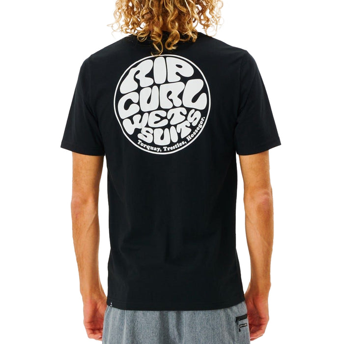 Rip Curl Icons Of Surf Short Sleeve Rashguard Black
