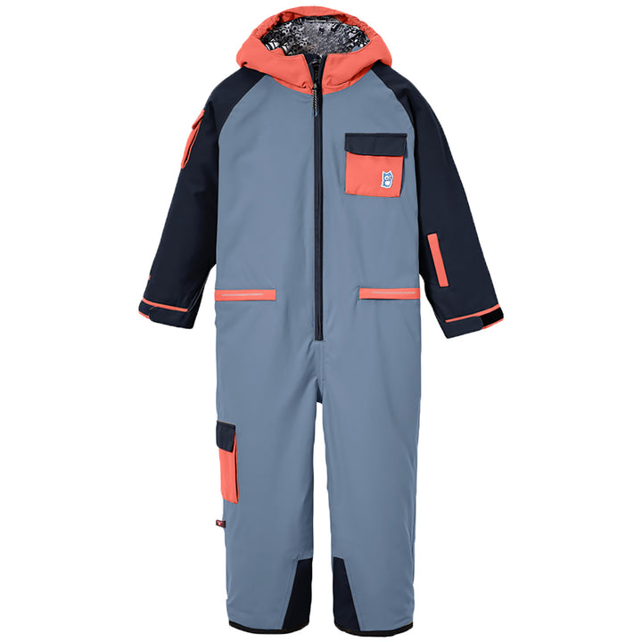 namuk Quest Snow Onepiece - Kids' Purple Blue/Coral