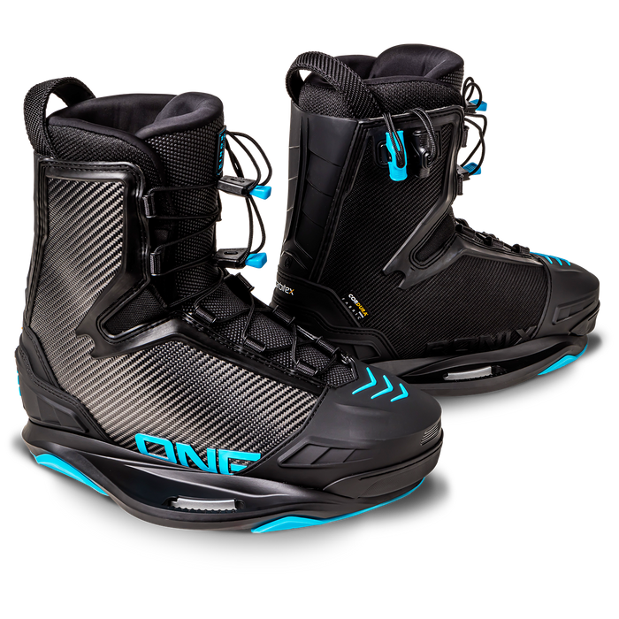 Ronix One Intuition Wakeboard Bindings Carbitex/ Azure Blue