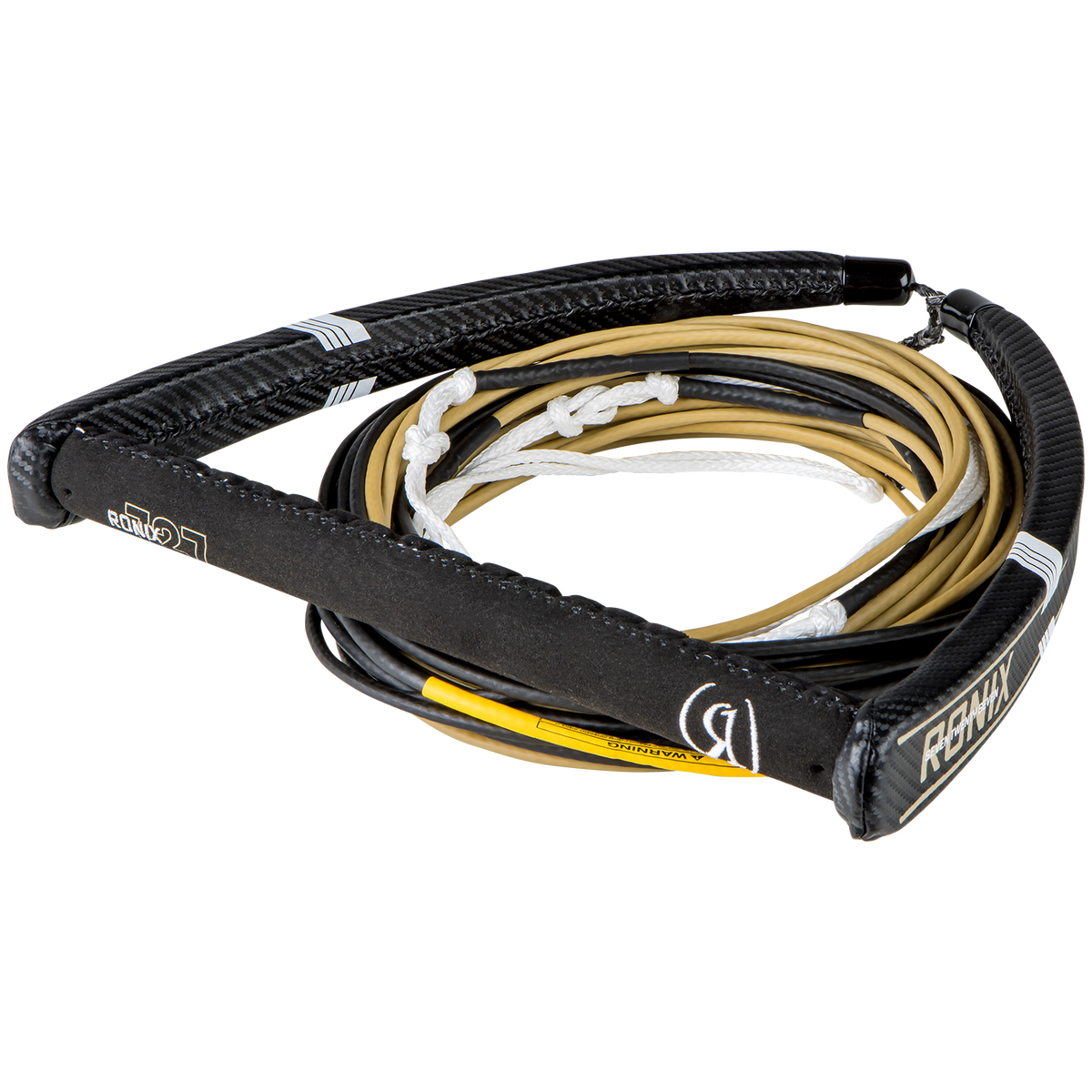 Ronix 727 Pro Foil Combo Handle + 77.5 Ft Mainline Black/Gold