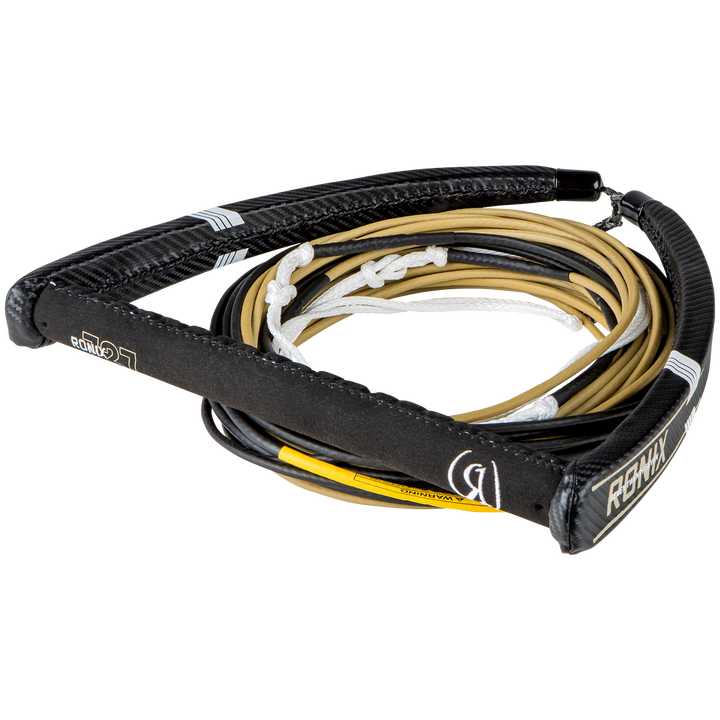 Ronix 727 Pro Foil Combo Handle + 77.5 Ft Mainline Black/Gold