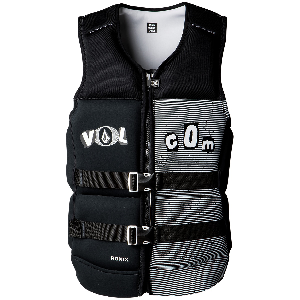 Ronix Volcom Capella 3.0 CGA Wake Vest Black/ White Clippings